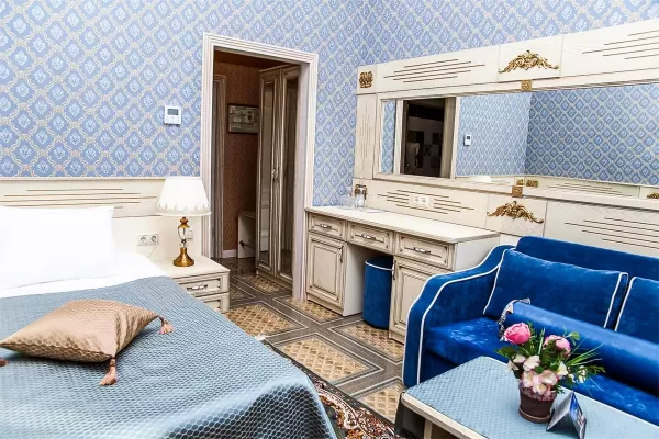 Одноместный номер в санатории «Главные Нарзанные Ванны» в г. Кисловодске - фотография